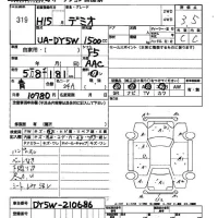 Mazda DEMIO лот № 319 оценка 3.5  с аукциона в Японии 2