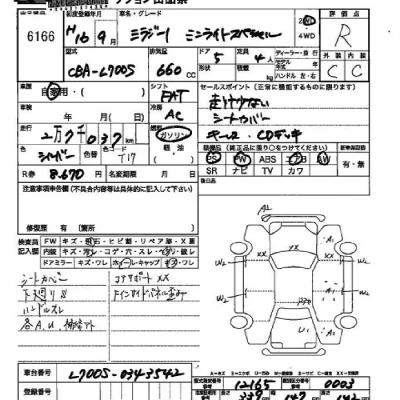 Daihatsu MIRA  с аукциона в Японии