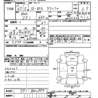 Honda N BOX SLASH лот № 7104 оценка 3.5  с аукциона в Японии 2