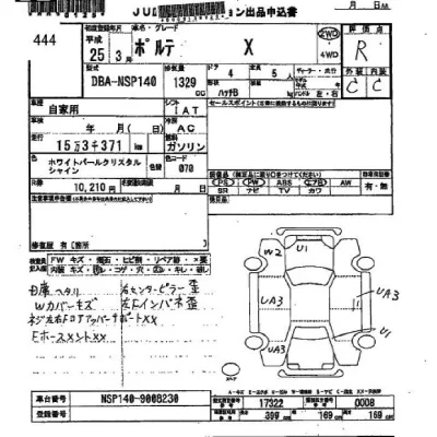 Toyota PORTE  с аукциона в Японии