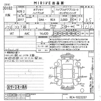 Honda ODYSSEY лот № 30182 оценка 3.5  с аукциона в Японии 10