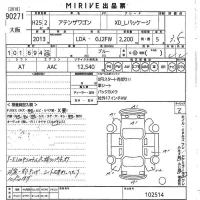 Mazda ATENZA WAGON лот № 90271 оценка 3.5  с аукциона в Японии 10