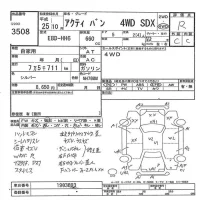 Honda ACTY VAN лот № 3508 оценка R  с аукциона в Японии 7