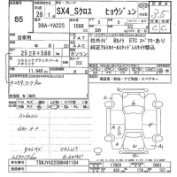 Suzuki SX-4 лот № 85 оценка 3.5  с аукциона в Японии 5