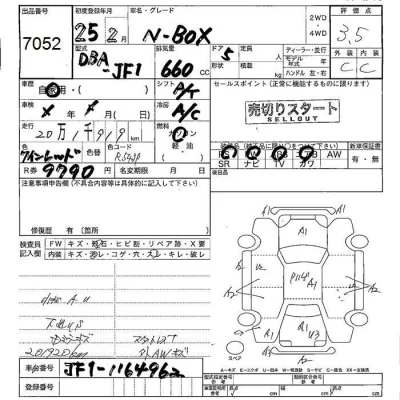 Honda N BOX  с аукциона в Японии