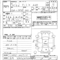 Daihatsu TANTO лот № 7071 оценка 3  с аукциона в Японии 4
