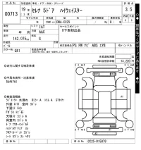 Nissan SERENA лот № 713 оценка 3.5  с аукциона в Японии 7
