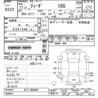 Nissan TIIDA лот № 6223 оценка 3.5  с аукциона в Японии 11