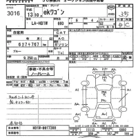 Mitsubishi EK WAGON лот № 3016 оценка 3.5  с аукциона в Японии 10