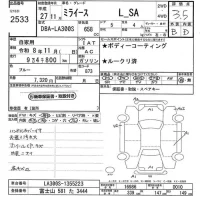 Daihatsu MIRA E S лот № 2533 оценка 3.5  с аукциона в Японии 9