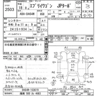 Suzuki EVERY WAGON лот № 2503 оценка 3  с аукциона в Японии 6