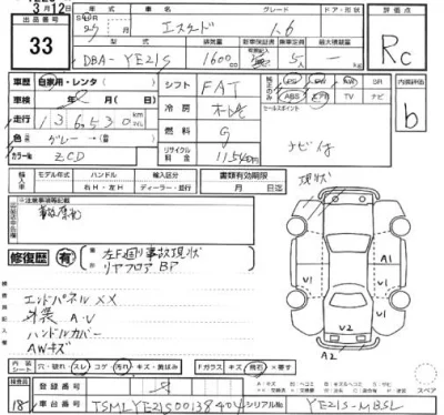 Suzuki ESCUDO  с аукциона в Японии