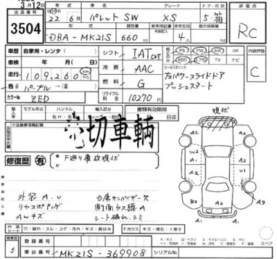 Suzuki PALETTE  с аукциона в Японии