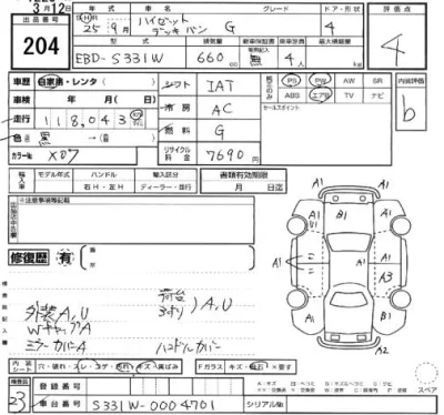 Daihatsu HIJET VAN  с аукциона в Японии