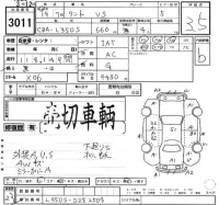 Daihatsu TANTO лот № 3011 оценка 3.5  с аукциона в Японии 2