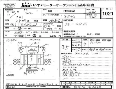 Mitsubishi FUSO FIGHTER  с аукциона в Японии