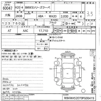 BMW 3-Series лот № 60047 оценка 3.5  с аукциона в Японии 9