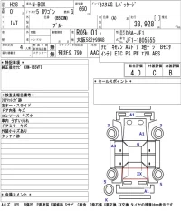 Honda N BOX лот № 3002 оценка 4  с аукциона в Японии 5