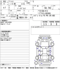 Nissan MARCH лот № 40 оценка 3.5  с аукциона в Японии 5