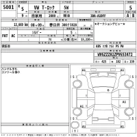 Volkswagen T-ROC лот № 5001 оценка 5  с аукциона в Японии 2