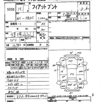 Fiat PUNTO лот № 5558 оценка 3.5  с аукциона в Японии 2
