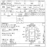 Honda ACTY VAN лот № 80143 оценка R  с аукциона в Японии 9