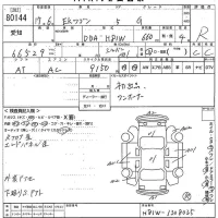 Mitsubishi EK WAGON лот № 80144 оценка R  с аукциона в Японии 9