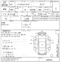 Daihatsu HIJET TRUCK лот № 80138 оценка 3  с аукциона в Японии 8