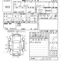 Suzuki ALTO ECO лот № 1012 оценка 3.5  с аукциона в Японии 6