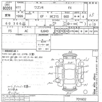 Suzuki WAGON R лот № 80201 оценка 3.5  с аукциона в Японии 10