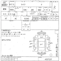 Honda LIFE лот № 80207 оценка R  с аукциона в Японии 10