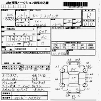 Toyota COROLLA SPACIO лот № 8328 оценка R  с аукциона в Японии 7