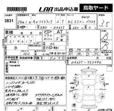 Suzuki CARRY TRUCK  с аукциона в Японии