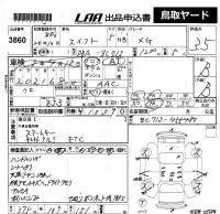 Suzuki SWIFT лот № 3860 оценка 3.5  с аукциона в Японии 5