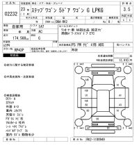 Honda STEP WAGON лот № 2232 оценка 3.5  с аукциона в Японии 6