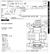 Suzuki ALTO VAN лот № 60081 оценка RA  с аукциона в Японии 7