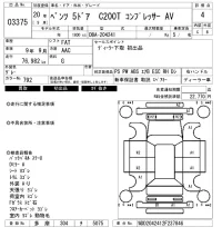 Mercedes-Benz C CLASS WAGON лот № 3375 оценка 4  с аукциона в Японии 6