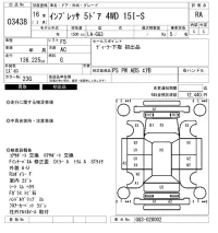 Subaru IMPREZA лот № 3438 оценка RA  с аукциона в Японии 6