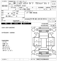 Volkswagen GOLF VARIANT лот № 5103 оценка 3.5  с аукциона в Японии 6