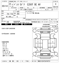 Mercedes-Benz E CLASS WAGON лот № 5114 оценка 4  с аукциона в Японии 6