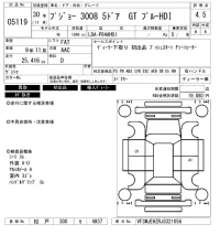 Peugeot 3008 лот № 5119 оценка 4.5  с аукциона в Японии 6