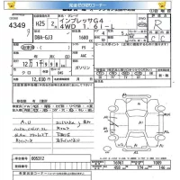 Subaru IMPREZA G4 лот № 4349 оценка R  с аукциона в Японии 5