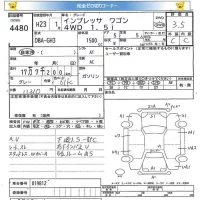 Subaru IMPREZA лот № 4480 оценка 3.5  с аукциона в Японии 5