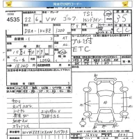 Volkswagen GOLF лот № 4535 оценка 3.5  с аукциона в Японии 5