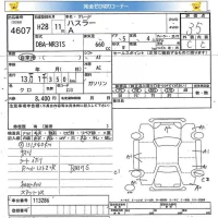 Suzuki HUSTLER лот № 4607 оценка 3.5  с аукциона в Японии 5