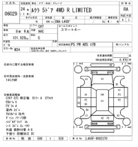 Subaru LUCRA лот № 6029 оценка RA  с аукциона в Японии 5