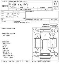 Volkswagen GOLF лот № 6220 оценка 3.5  с аукциона в Японии 5