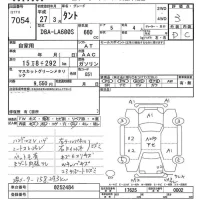 Daihatsu TANTO лот № 7054 оценка 3  с аукциона в Японии 9