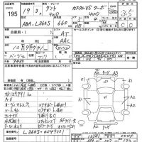 Daihatsu TANTO лот № 195 оценка 3.5  с аукциона в Японии 7