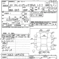 Subaru IMPREZA лот № 3664 оценка 3.5  с аукциона в Японии 7